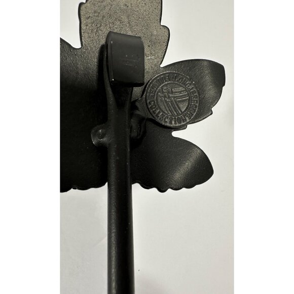 Longaberger Wrought Iron Maple Wall Leaf Hook Decorative Black Metal 72664 - Picture 3 of 9